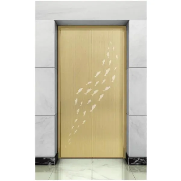  廳門｜香檳金髮紋蝕刻不銹鋼