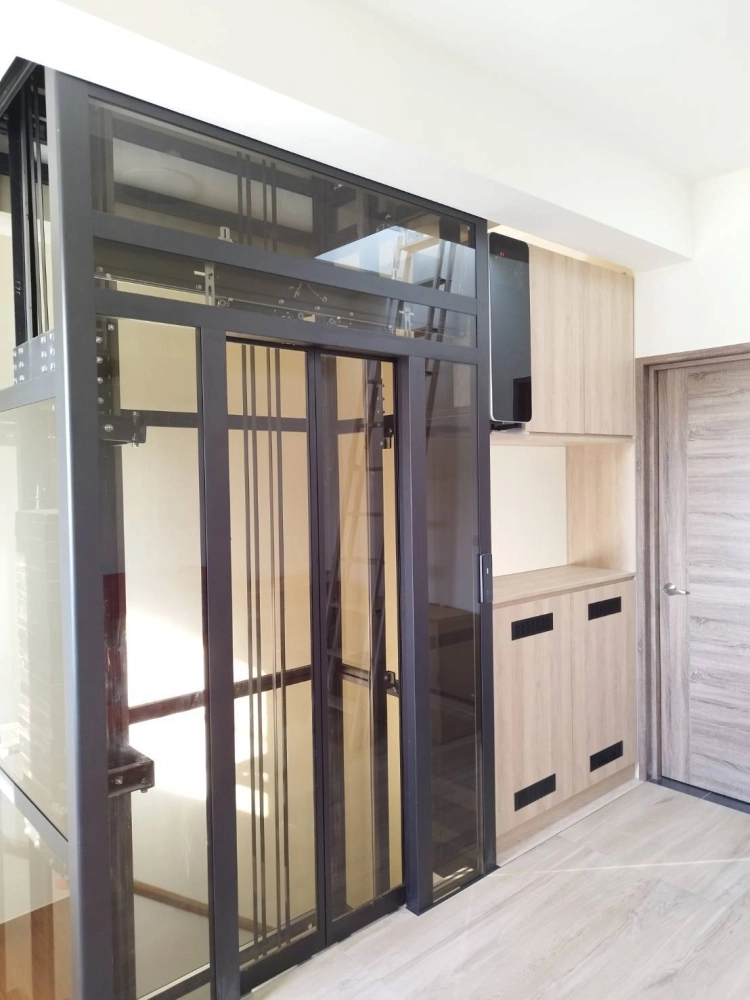 彰化溪湖無機坑全景觀式家用梯