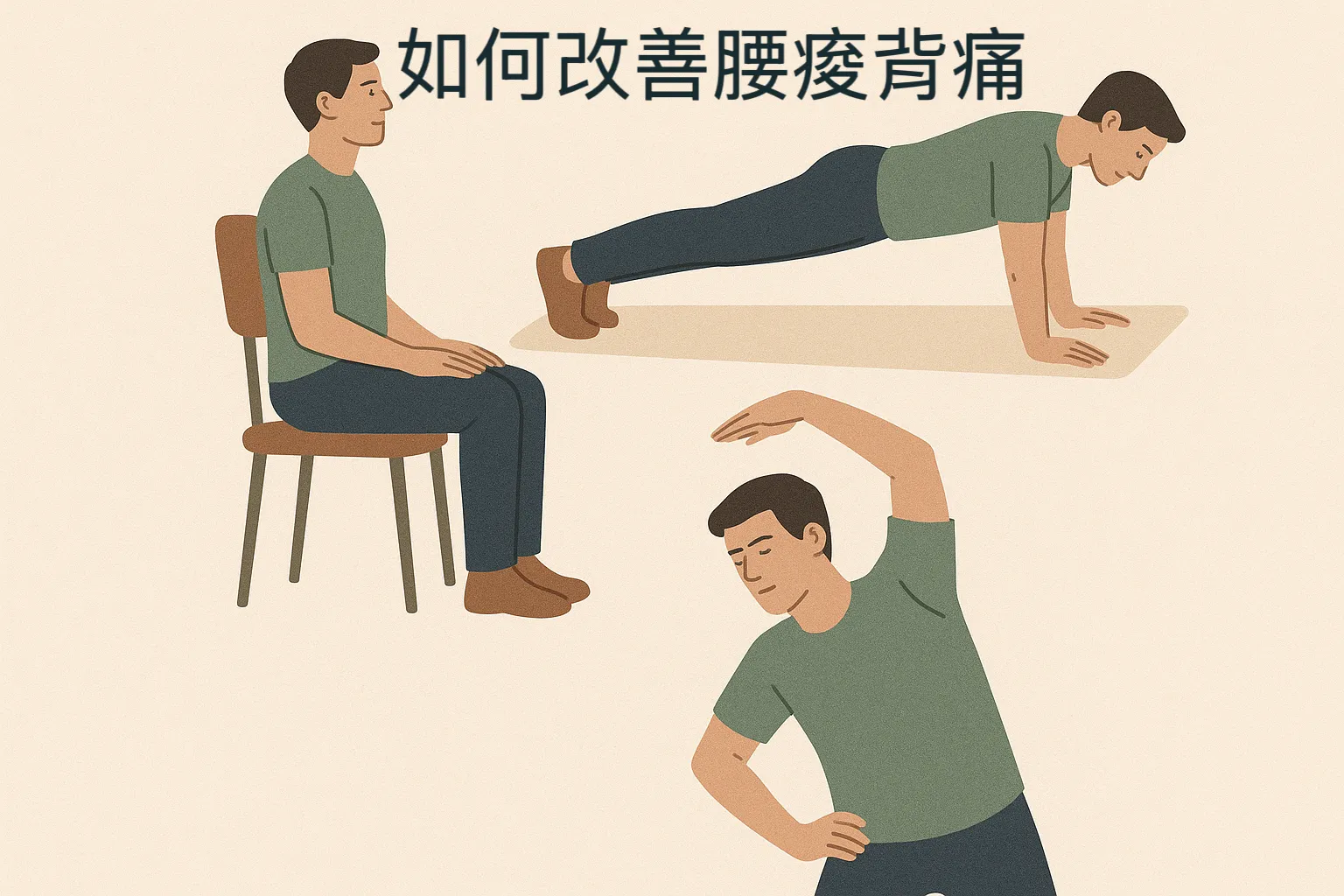 如何改善腰酸背痛？台中整復推拿/北區整復推拿