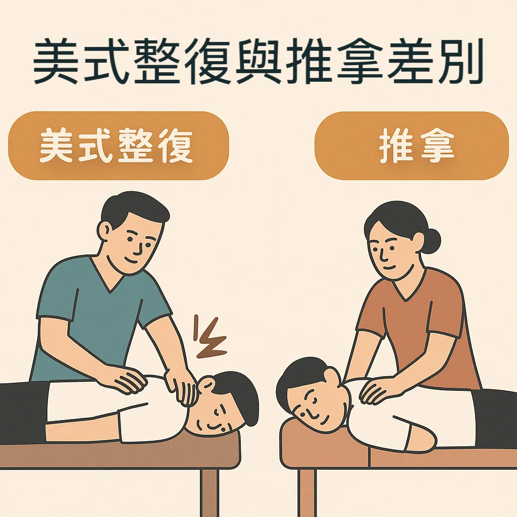 美式整復和推拿區別？台中美式整復推拿/北區美式整復推拿