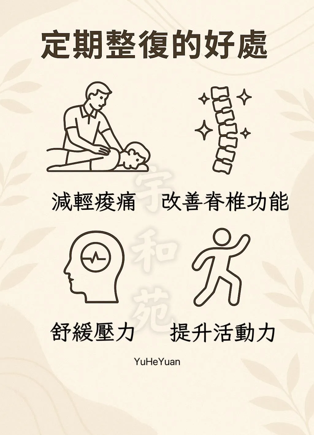 整復不只是「有症狀才需要」，而是可以「沒症狀也保養」。台中整復推拿/台中全身美式整復