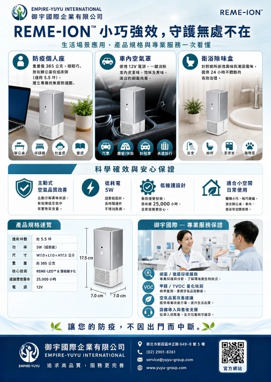 REME-ION™ 空間主動式淨化器