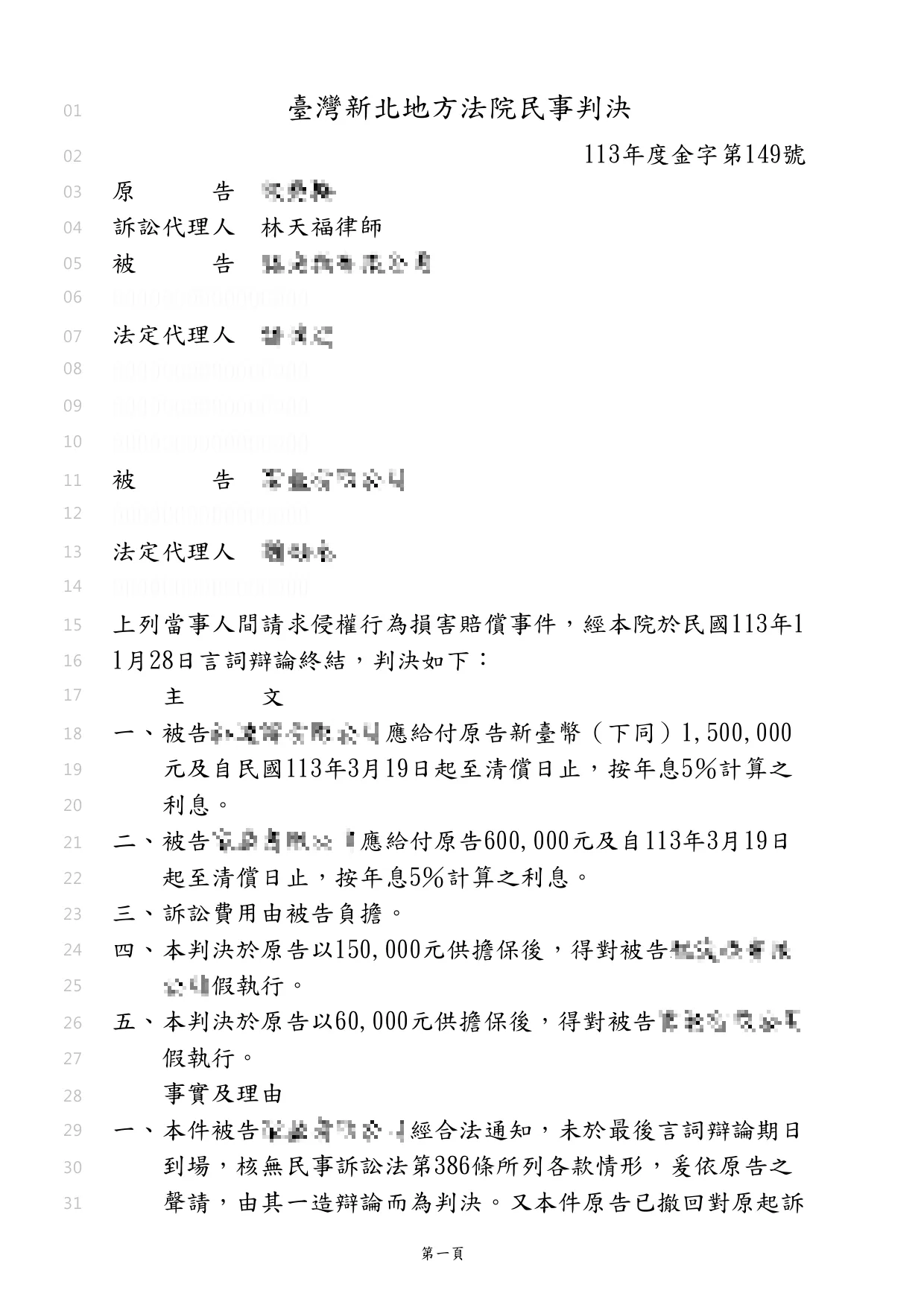 幫詐欺被害人求償的勝訴判決