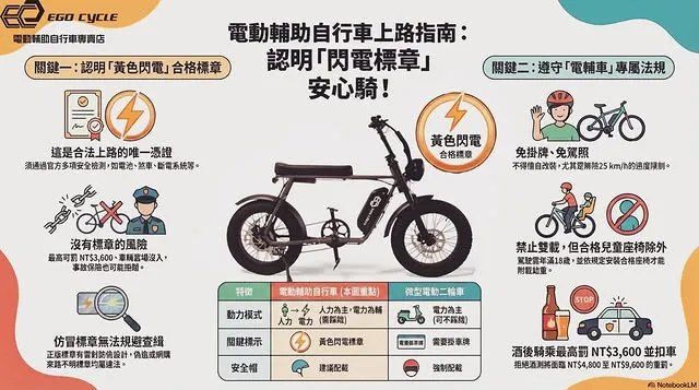你的愛車有這道光嗎？秒懂「閃電標章」！【電輔車】【台南電動車】