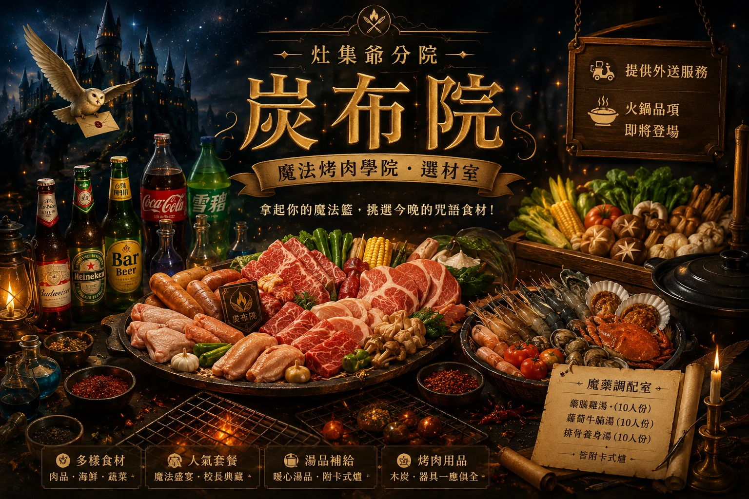 魔法烤肉學院｜炭布院選材室