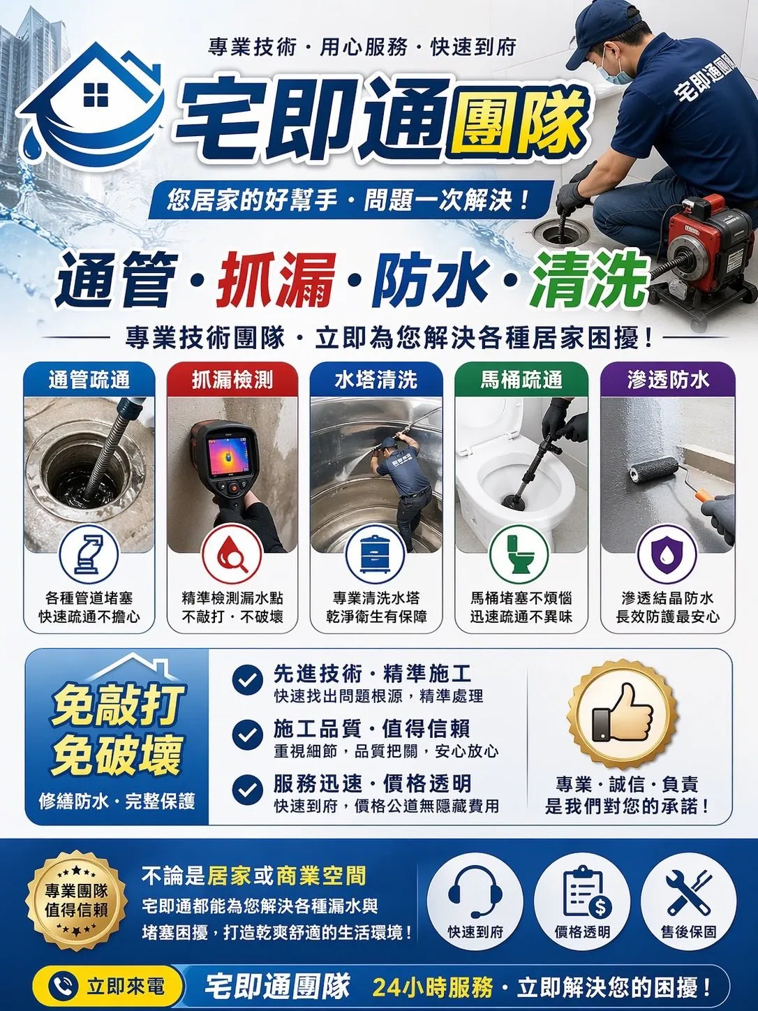 宅即通企業 通管達人 抓漏職人