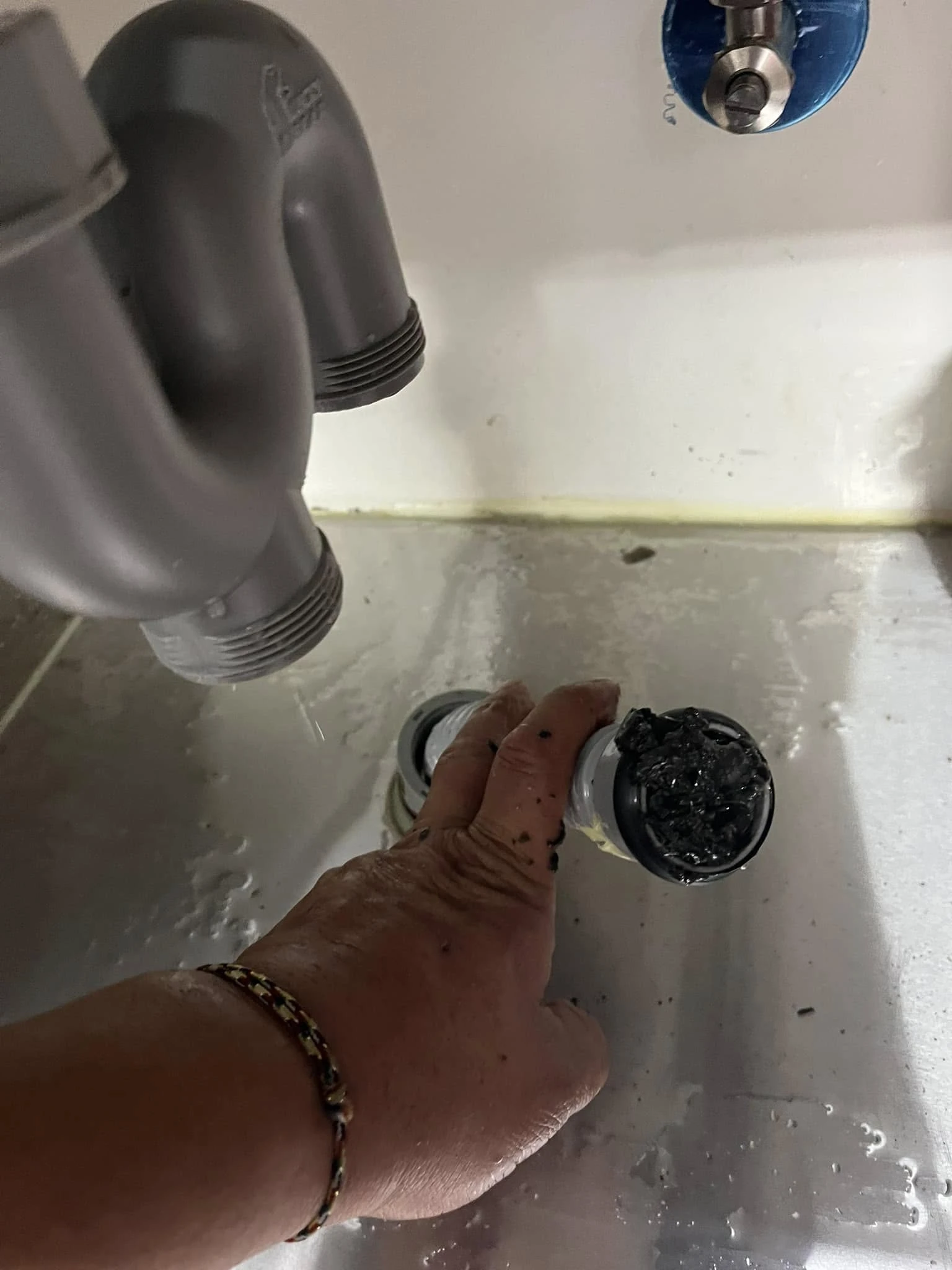永康區自強路 #疏通排水管 #鐵條通管
