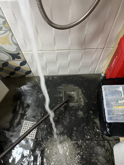 安定區 港口里 #疏通排水管 #鐵條通管
