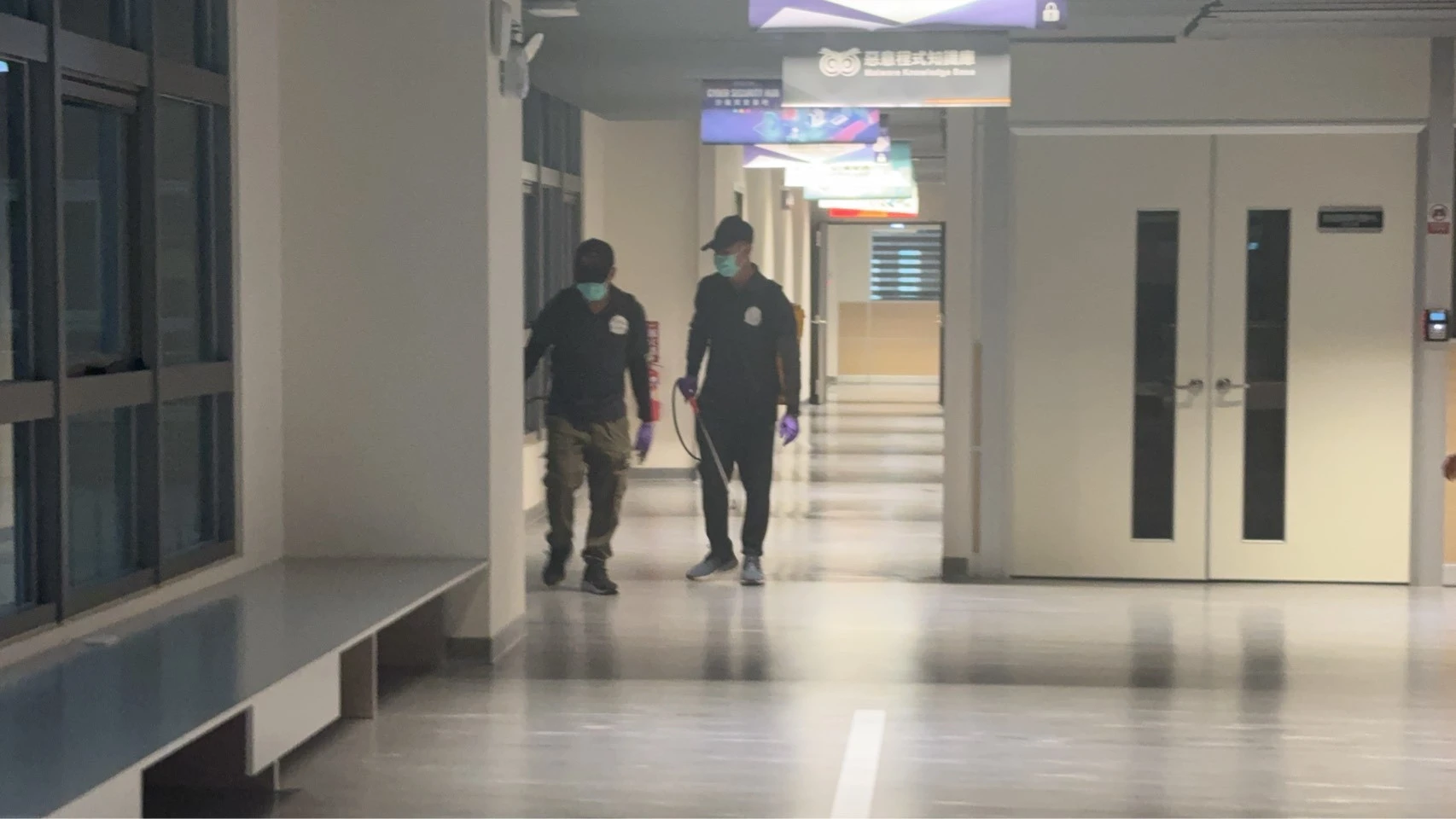 行政院國家科學委員會資安暨智慧科技研發大樓，病媒防治施工