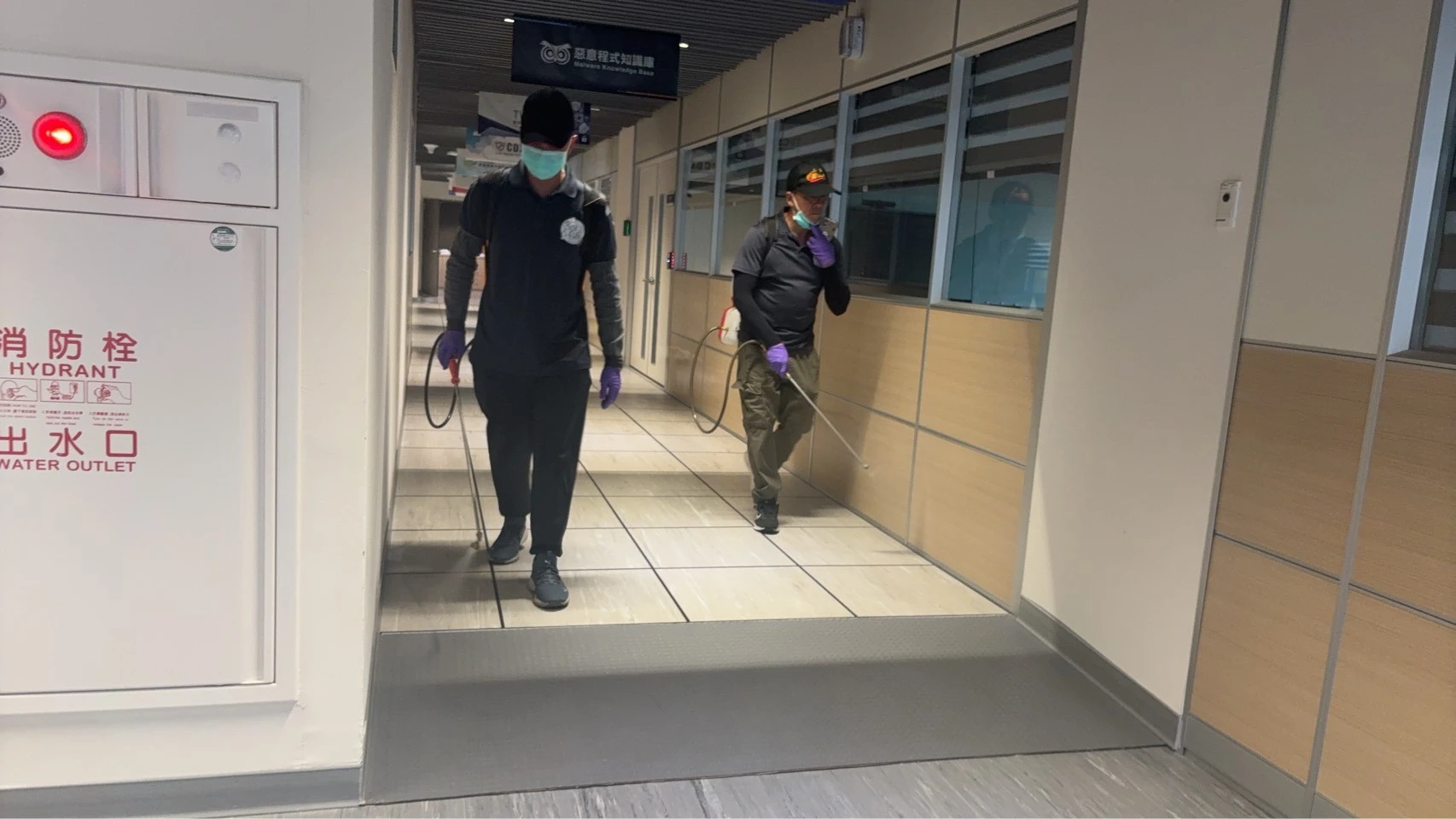行政院國家科學委員會資安暨智慧科技研發大樓，病媒防治施工
