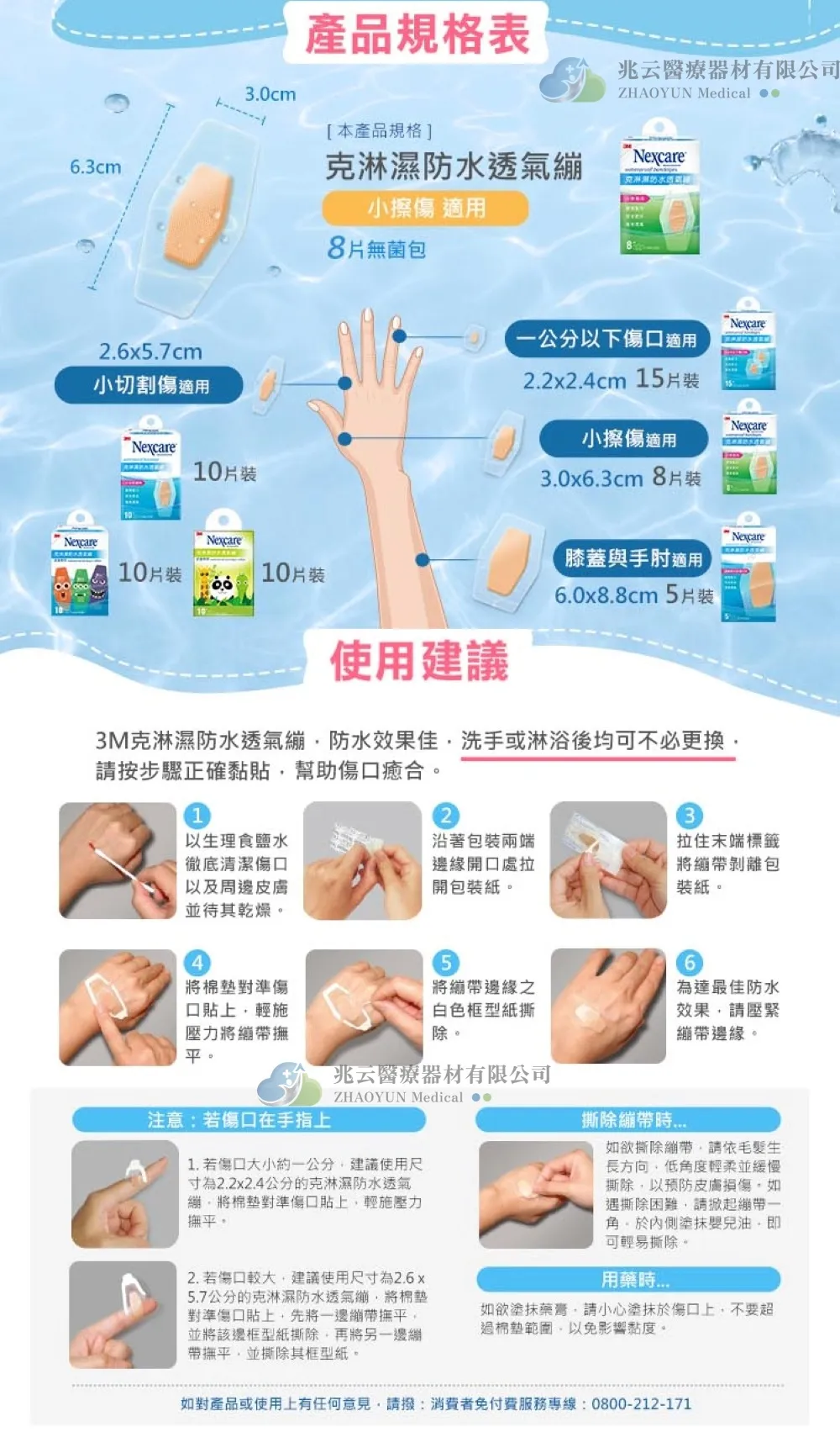 3M Nexcare 克淋濕防水透氣繃 