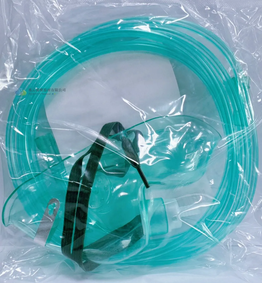 氧氣面罩組，毅昇E-UP M0101-1 成人 含管 (100個/箱)