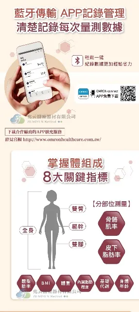 OMRON歐姆龍 藍牙體重體脂肪計