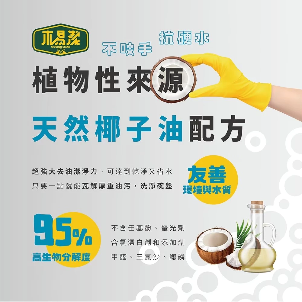 木易潔 濃縮洗碗精天然 環保 家庭必備 廚房 家用 餐飲業 洗碗精 1000ml 2000ml