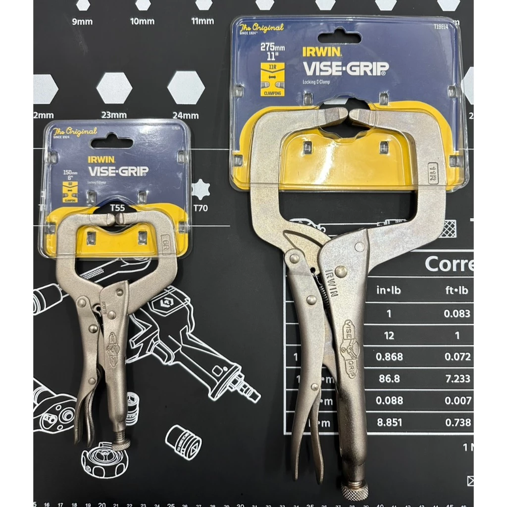 IRWIN 美國握手牌(含稅) VISE-GRIP 活動C型球頭萬能鉗 6R 11R