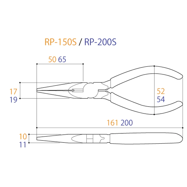 TTC 日本 角田 含稅 長型附彈簧尖口鉗 尖嘴鉗 鉗子 RP-150S / RP-200S