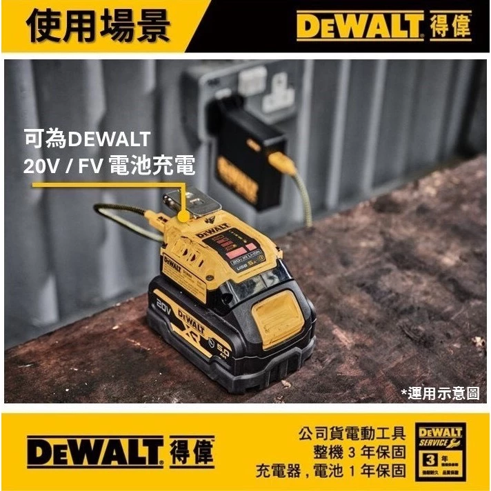 DEWALT 得偉 原廠公司貨 含稅 行動電源轉換器 充電器 逆變器 USB / TYPE C / DCB094 094