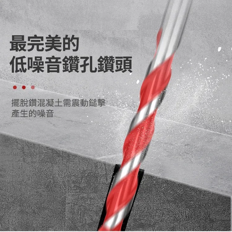 土耳門(含稅) 靜．HEX六角水泥鑽頭 丹麥研發 電動鑽頭 水泥鑽尾 降噪 靜音快速 六角鑽頭