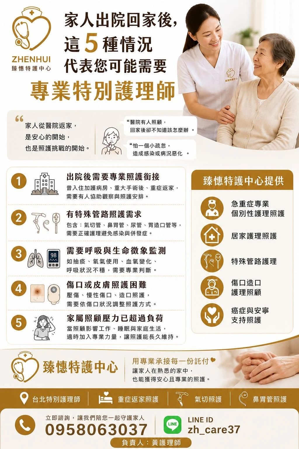 家人出院後，需要特別護理師嗎？