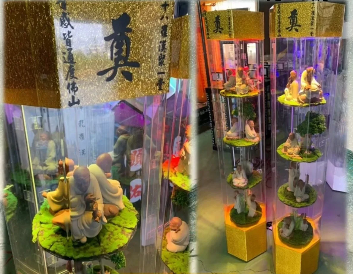 十八羅漢燈柱