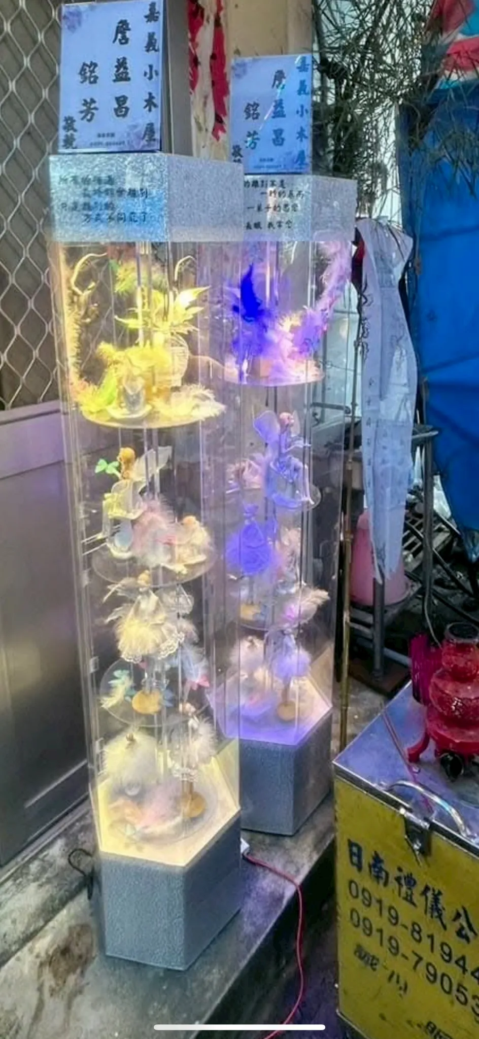 追思天使燈柱