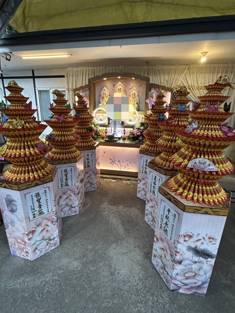 蓮花塔佈置/喪禮會場佈置,台中喪禮會場佈置