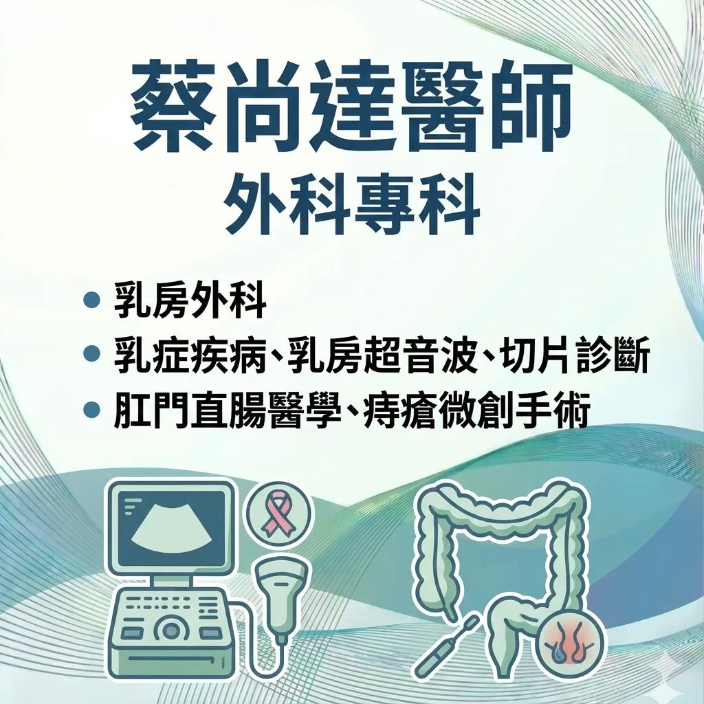 蔡尚達外科專科醫師(乳外)