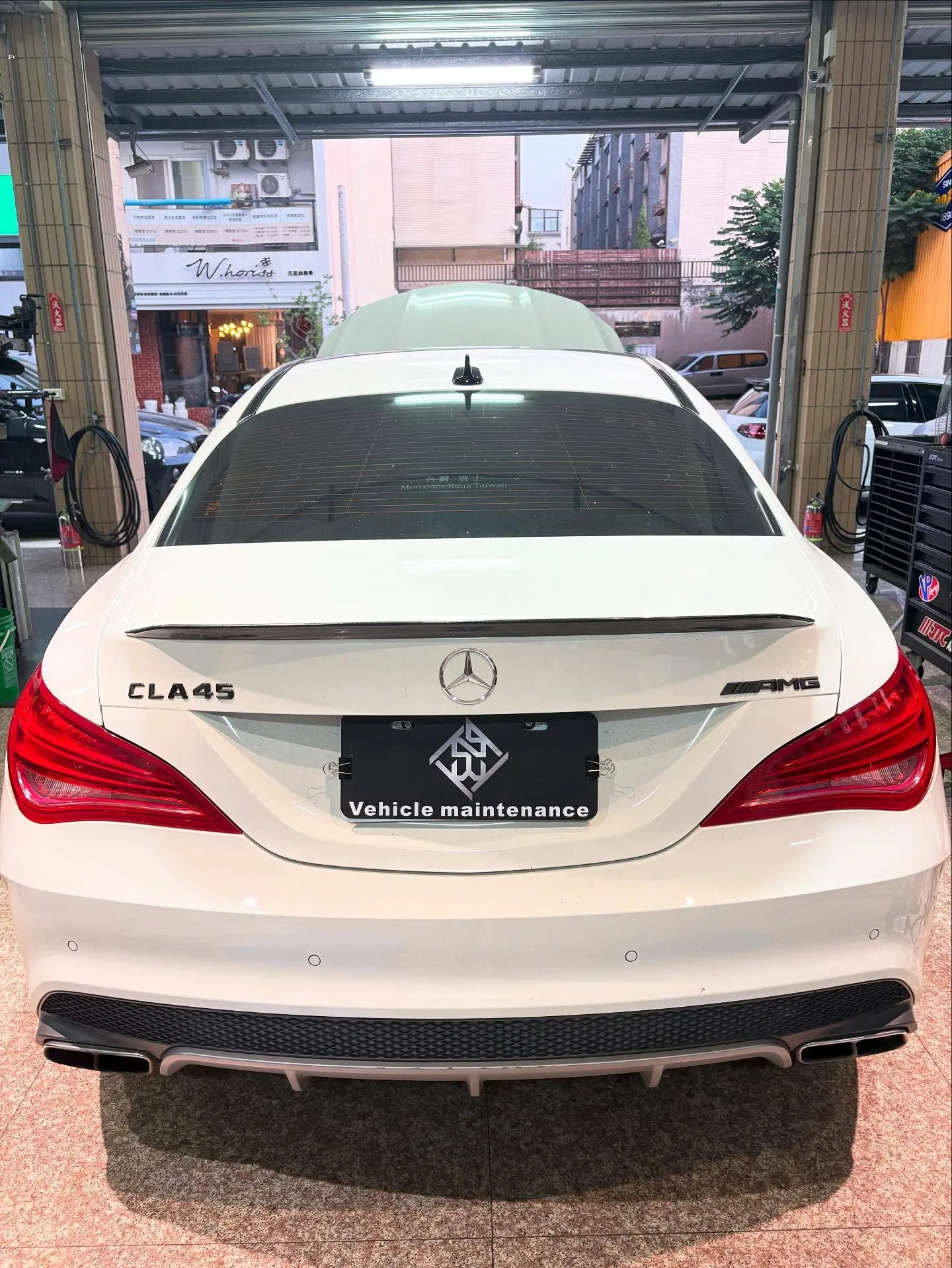 Mercedes-Benz CLA45定期保養+怠速轉速異常偏高