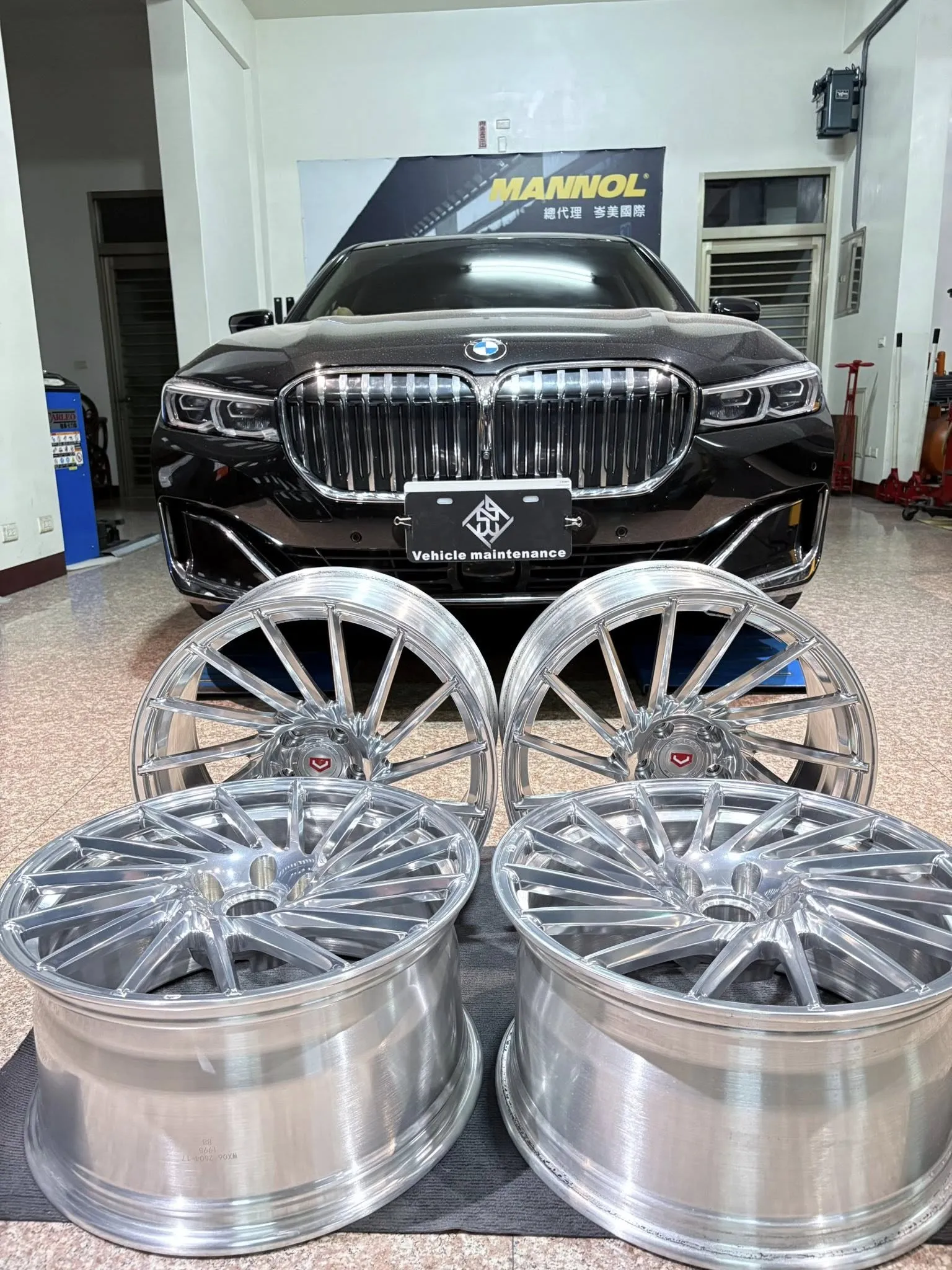 BMW G11 730i RDCi胎壓偵測器內電池電量不足報故障燈+更換馬牌CSC5 275-40-19搭配升級鋁圈