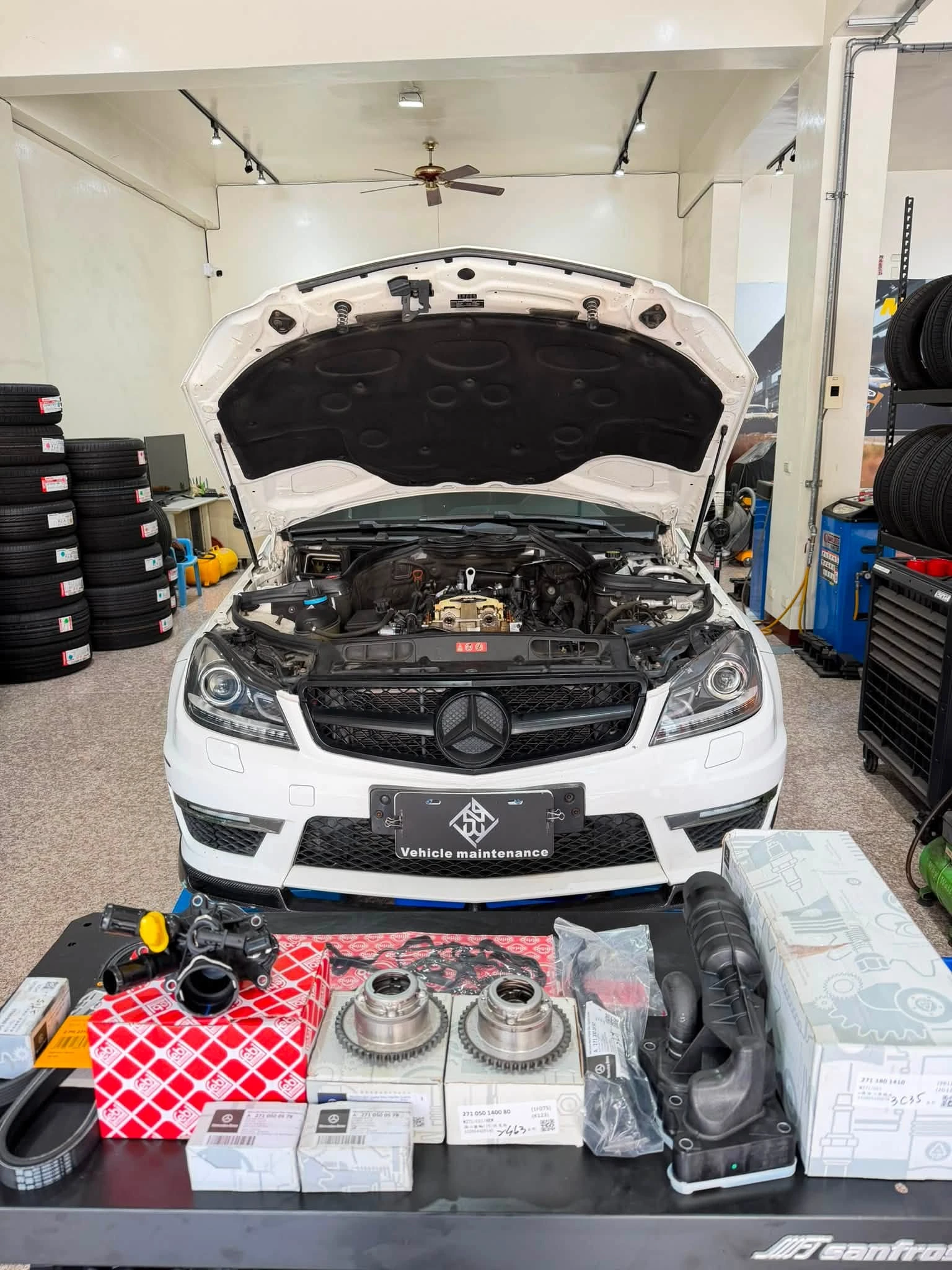 Mercedes-Benz W204 C250｜M271引擎冷車啟動延遲維修完成 ☑️