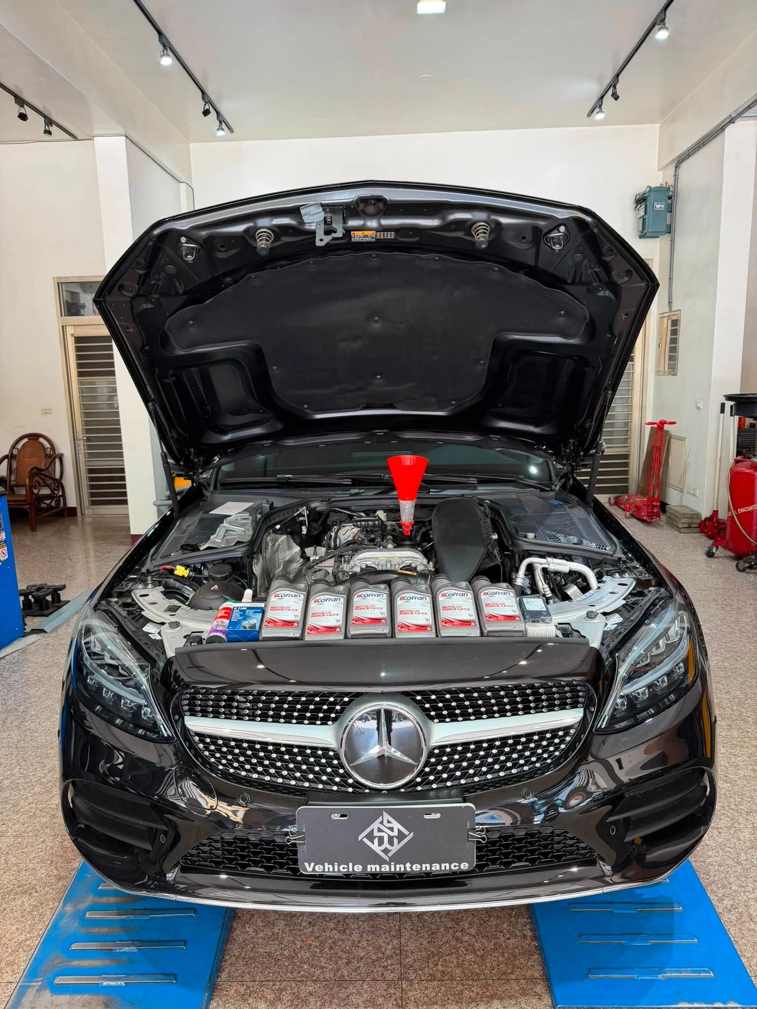 Mercedes-Benz S205 C180｜盲點輔助系統故障維修＋定期保養