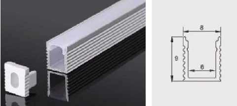 LED 鋁燈條（尺寸: 0.8 x 0.9 公分）