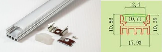 LED 鋁燈條（尺寸: 1.8 x 1.1  公分）