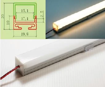 LED 鋁燈條（尺寸: 2 x 2 公分）三面發光