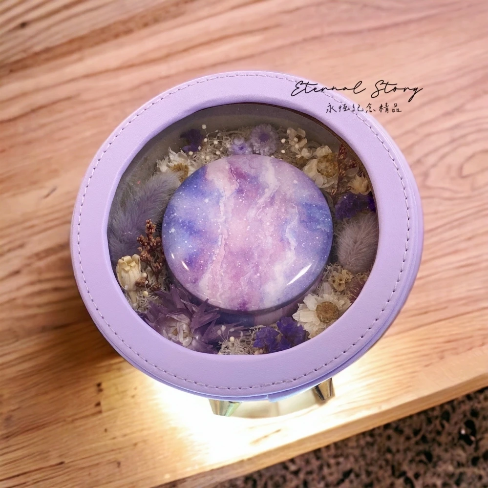 永生花皮革紀念盒