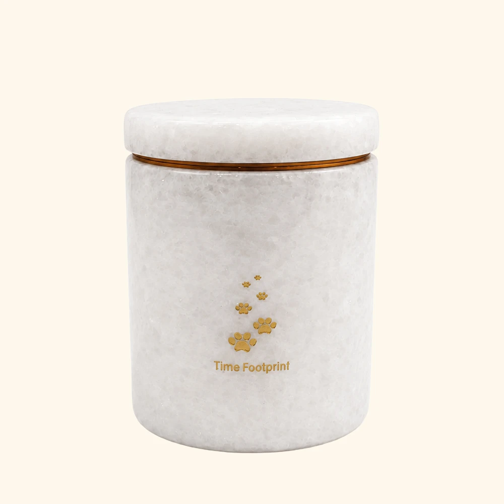 12kg↓｜萌掌白玉骨灰罐
