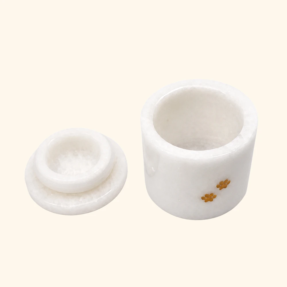 12kg↓｜萌掌白玉骨灰罐
