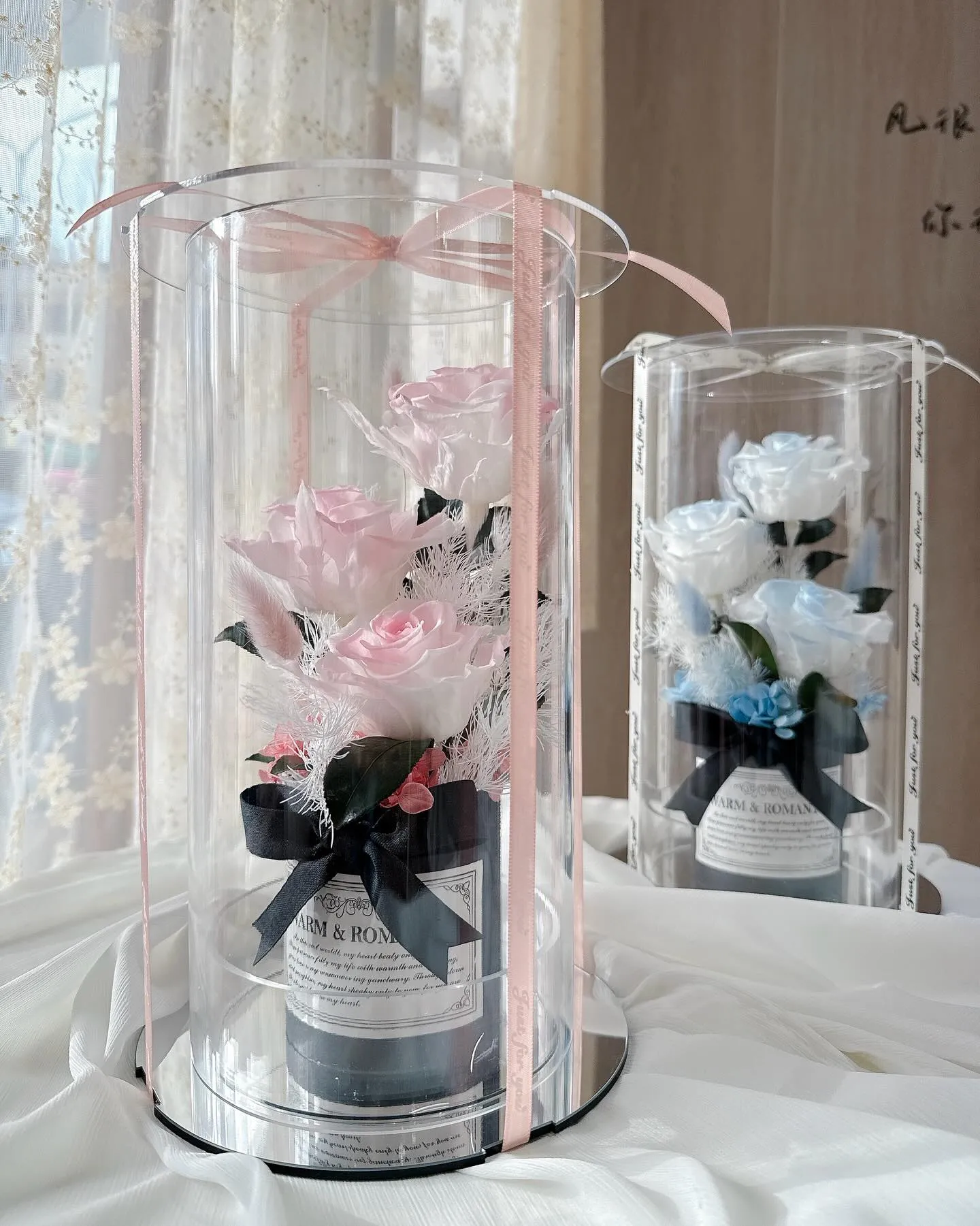 漸層玫瑰花盒