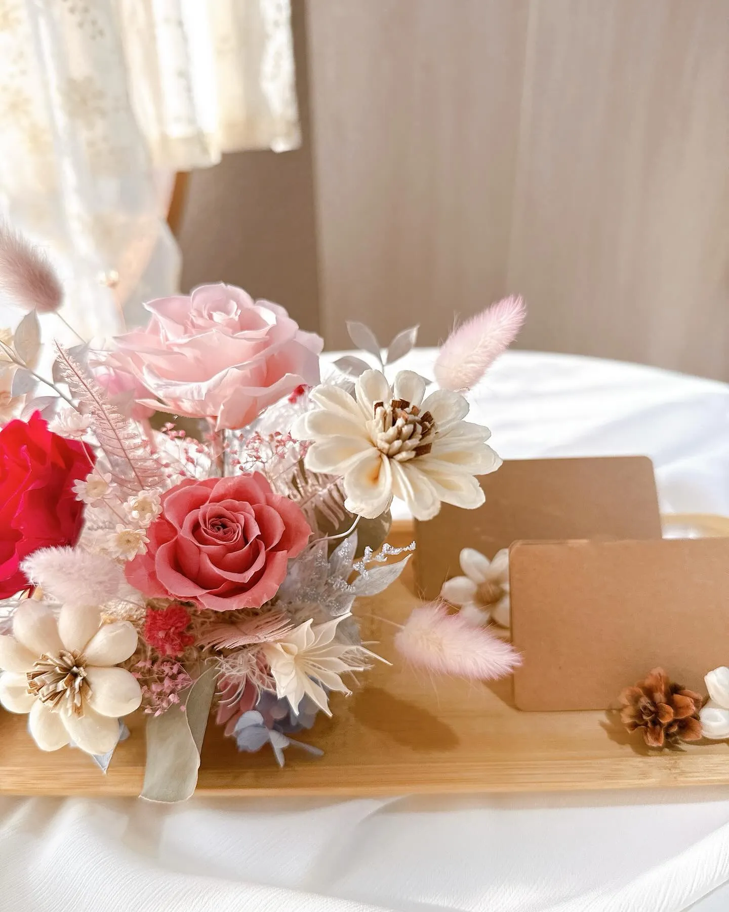 客製化名片座花藝