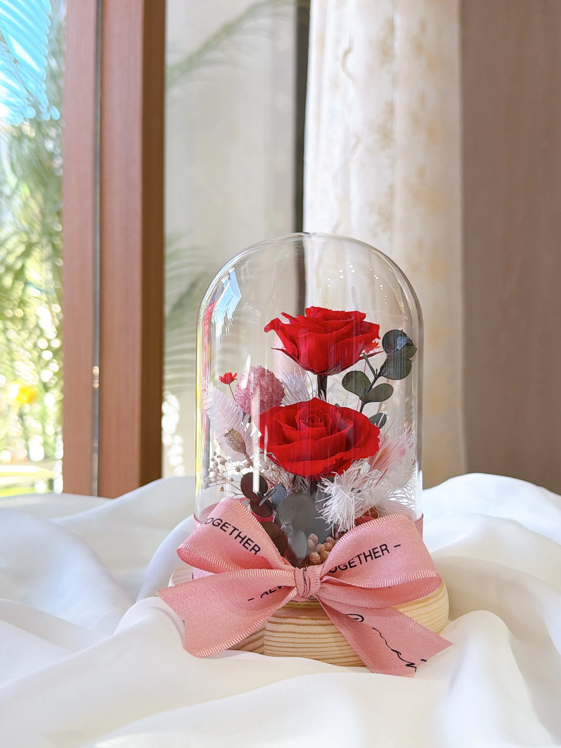 (現貨)小玻玻-永生花玫瑰