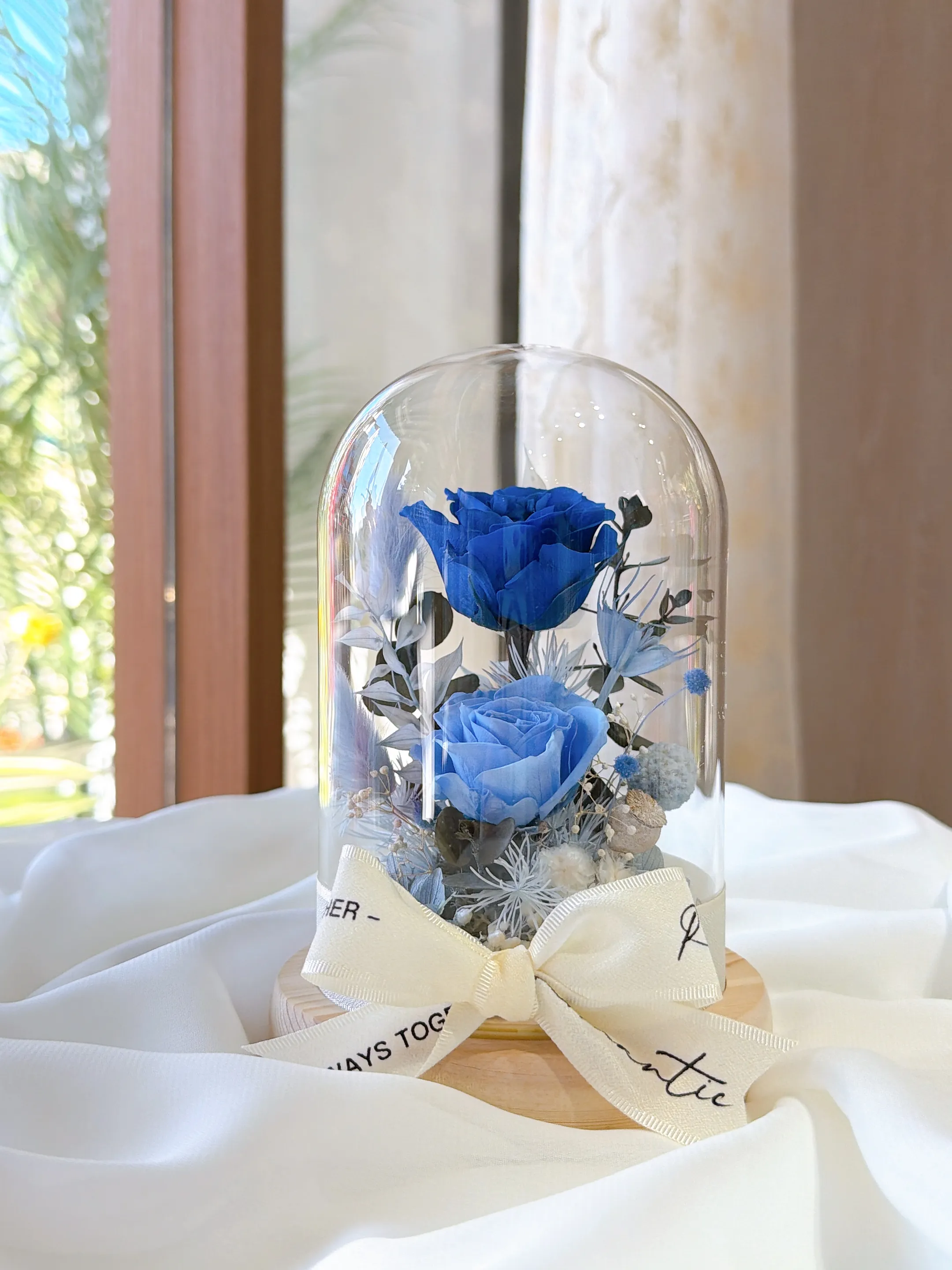 (現貨)小玻玻-永生花玫瑰