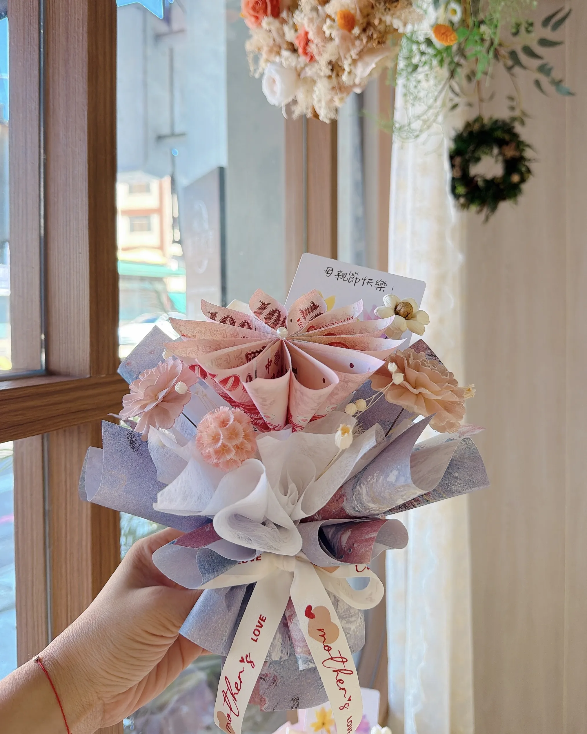 母親節_鈔能力花束