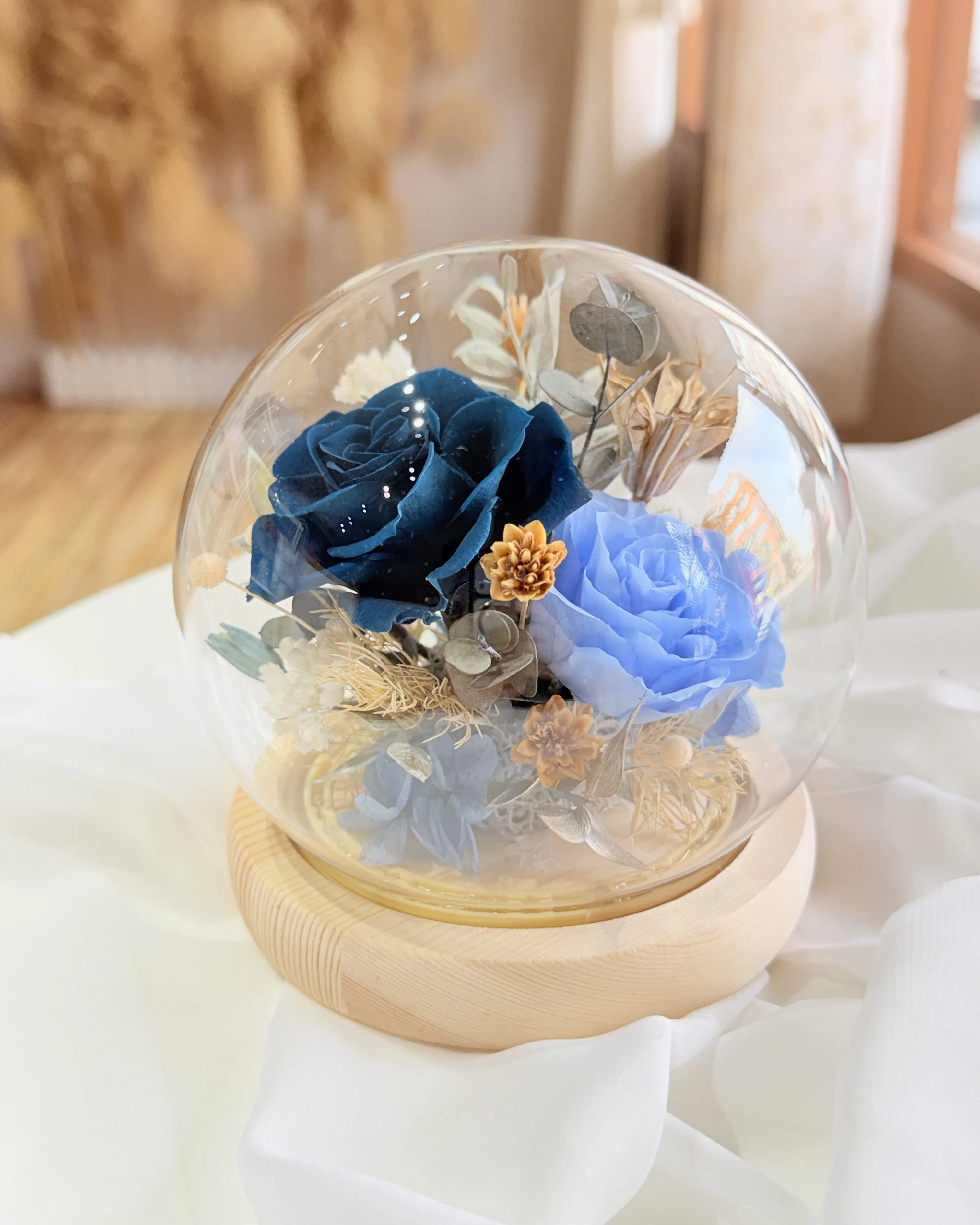 (現貨)圓波波系列-永生花玫瑰