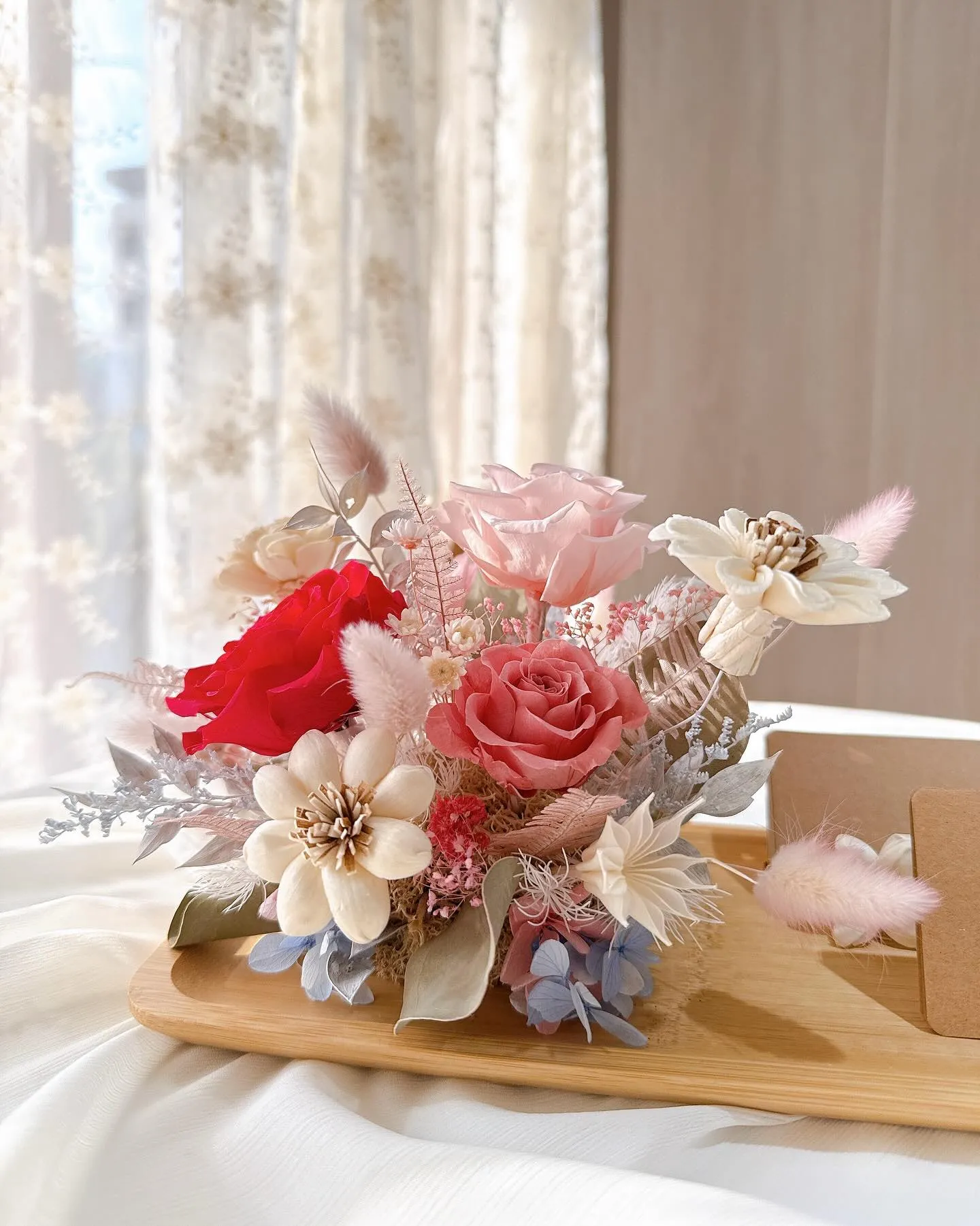 客製化名片座花藝