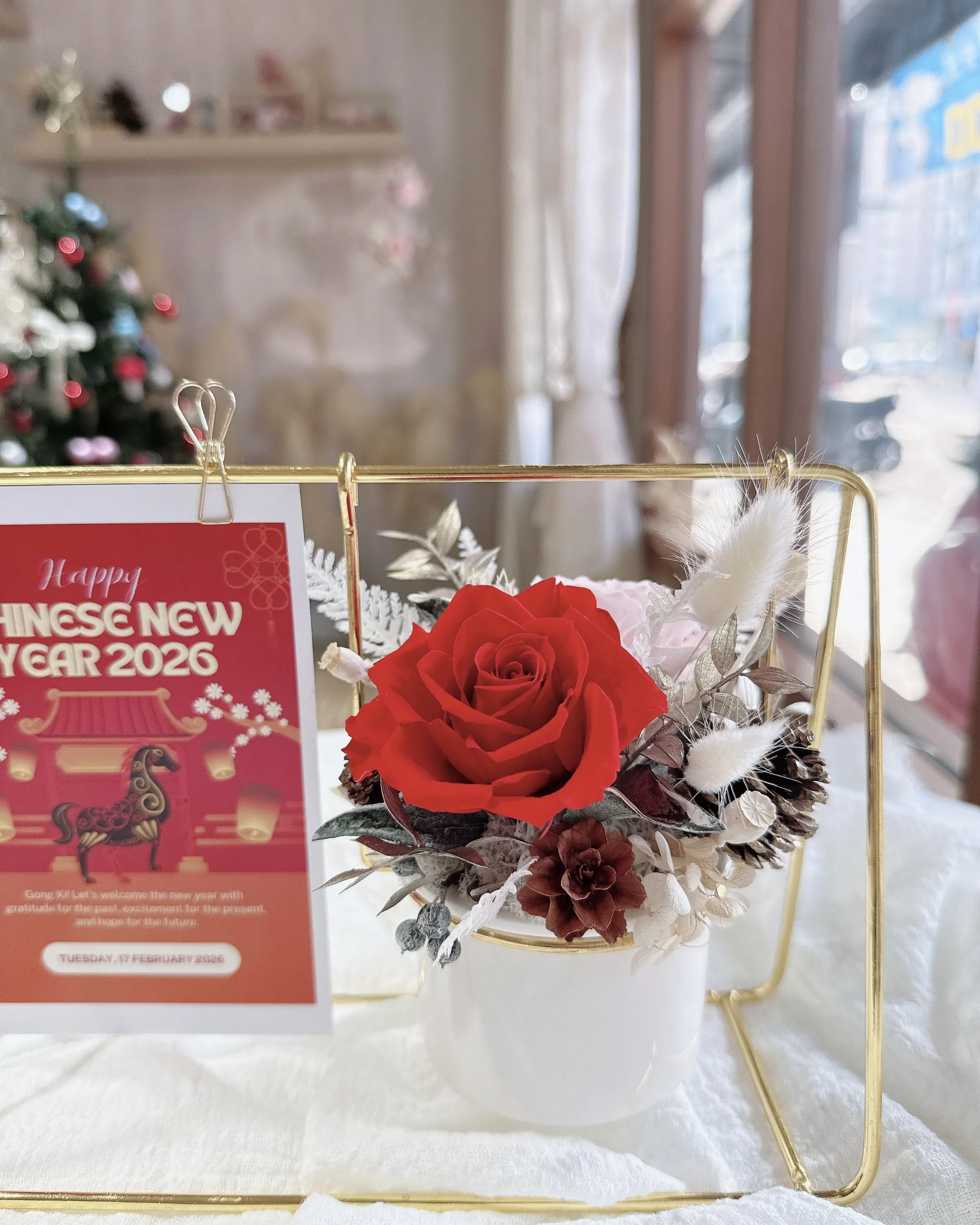 (現貨)金屬鞦韆桌花