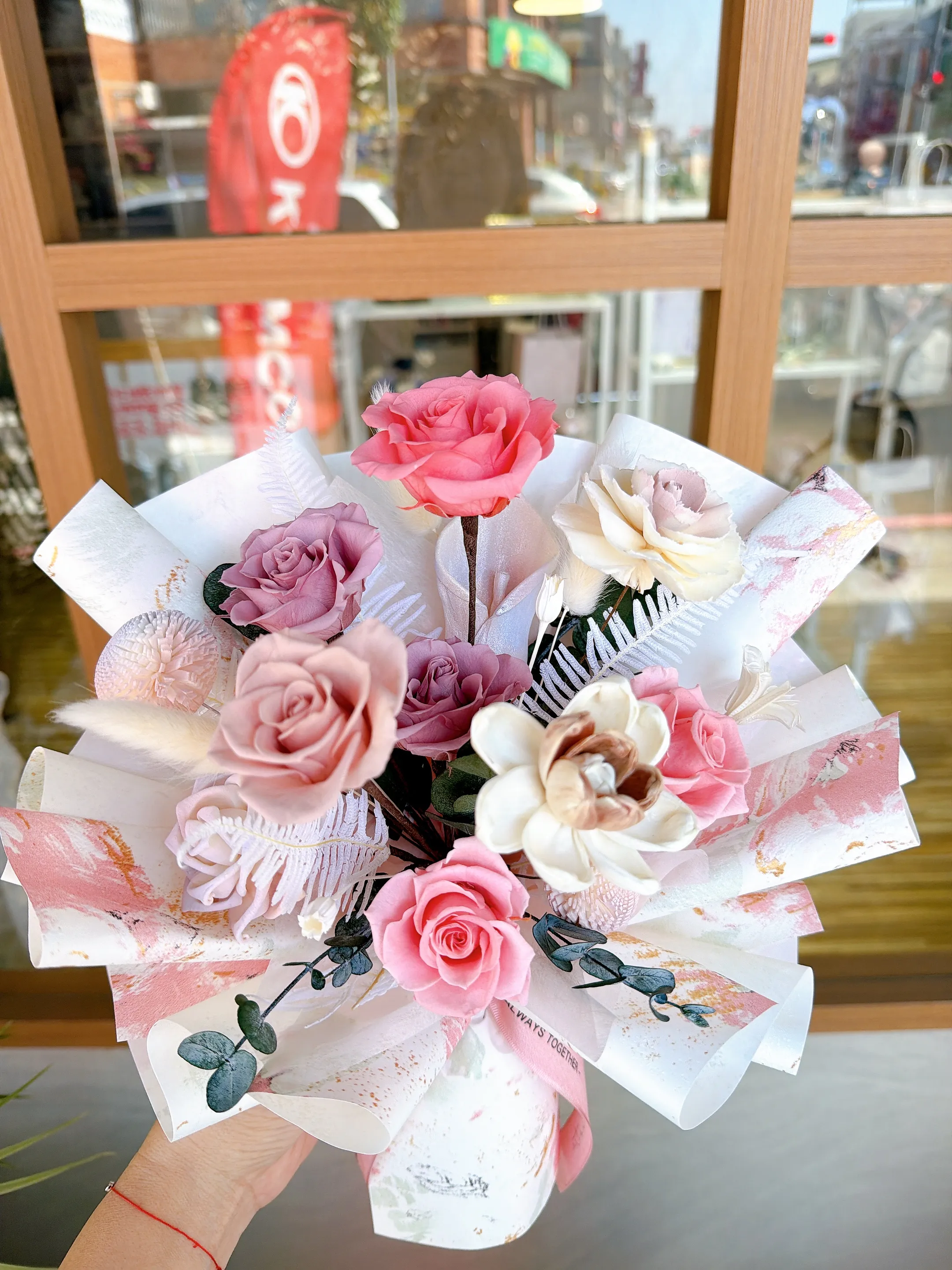 (現貨)永生花佐索拉花_中型花束