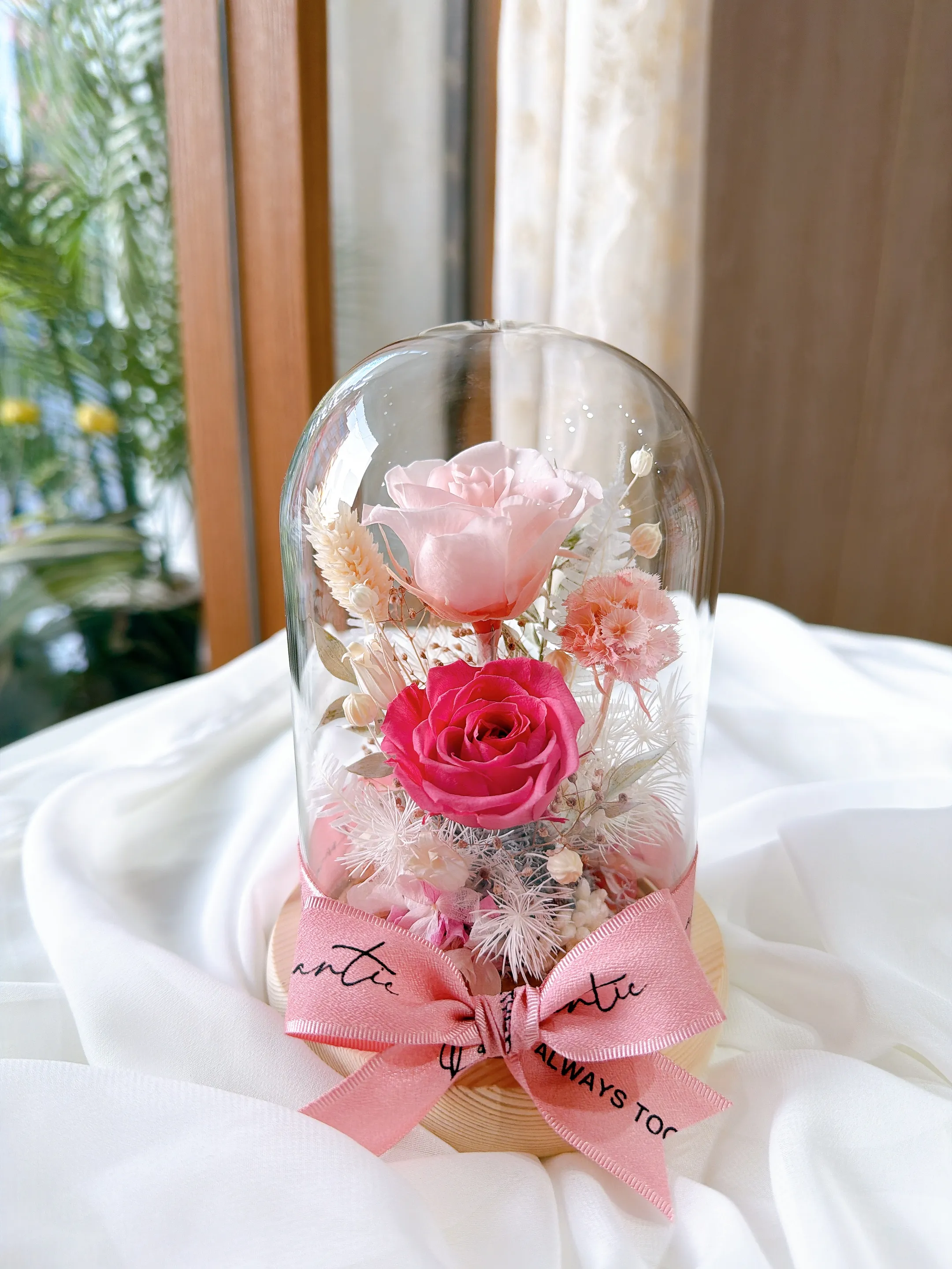 (現貨)小玻玻-永生花玫瑰