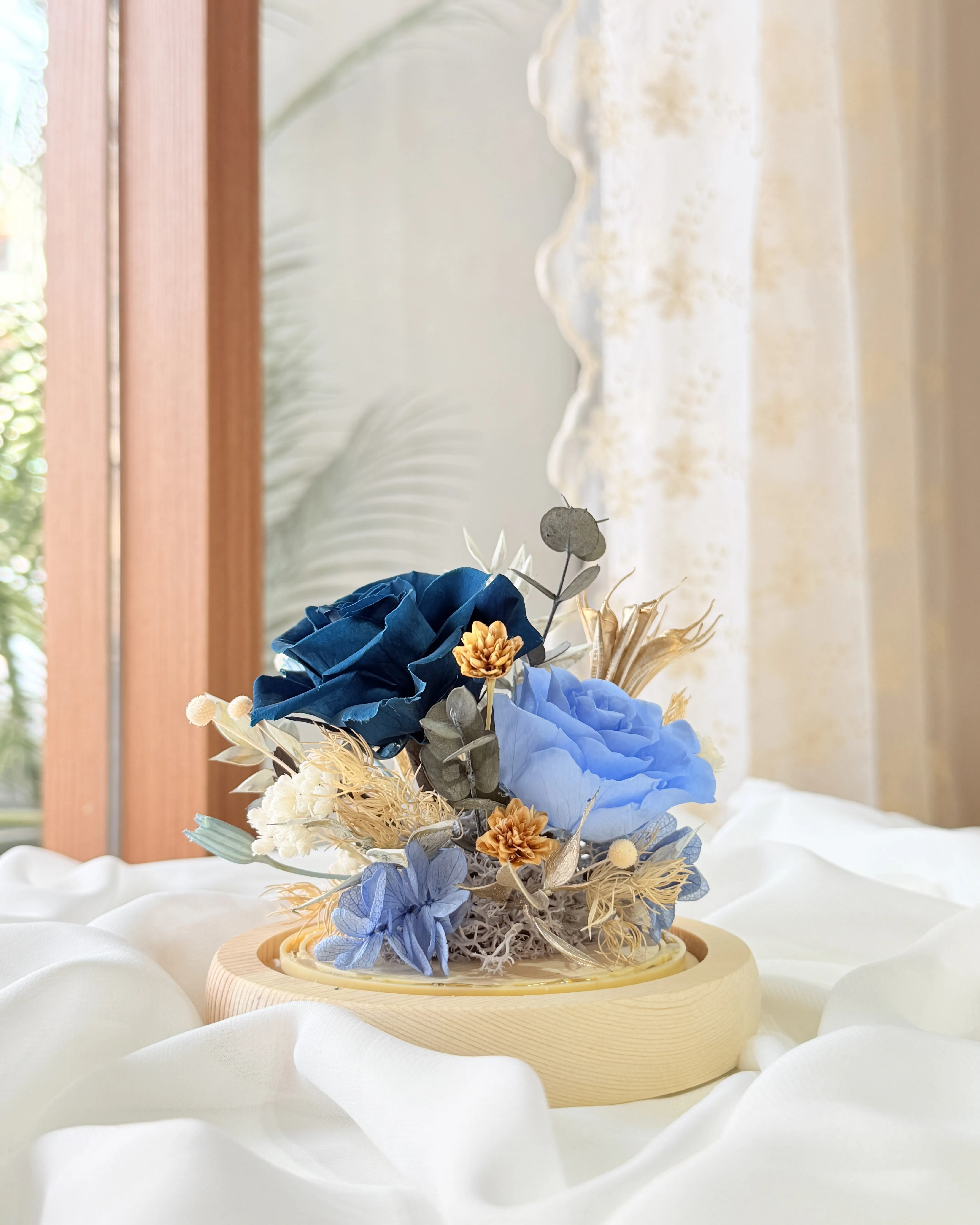 (現貨)圓波波系列-永生花玫瑰