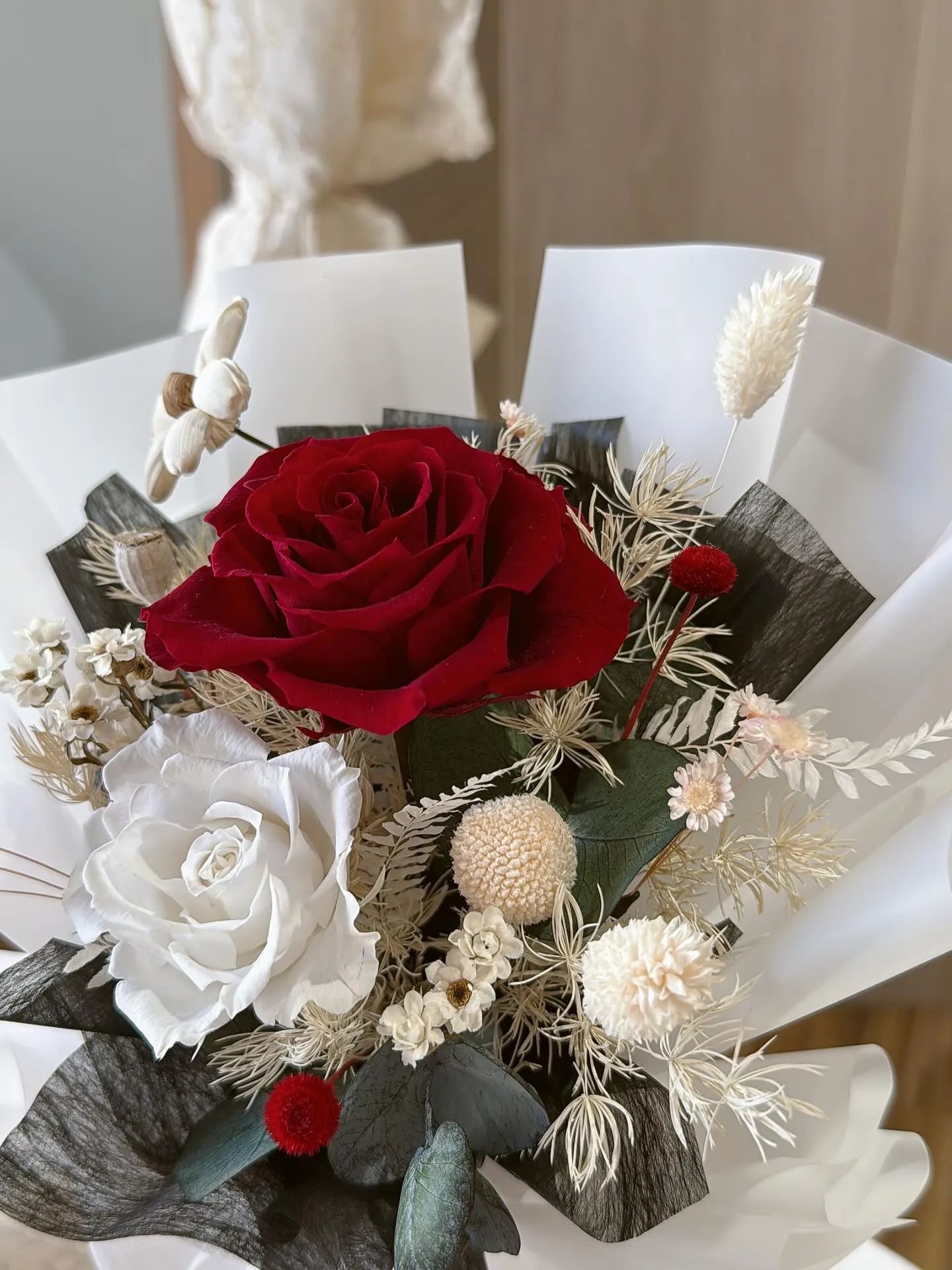 永生花情人節花束