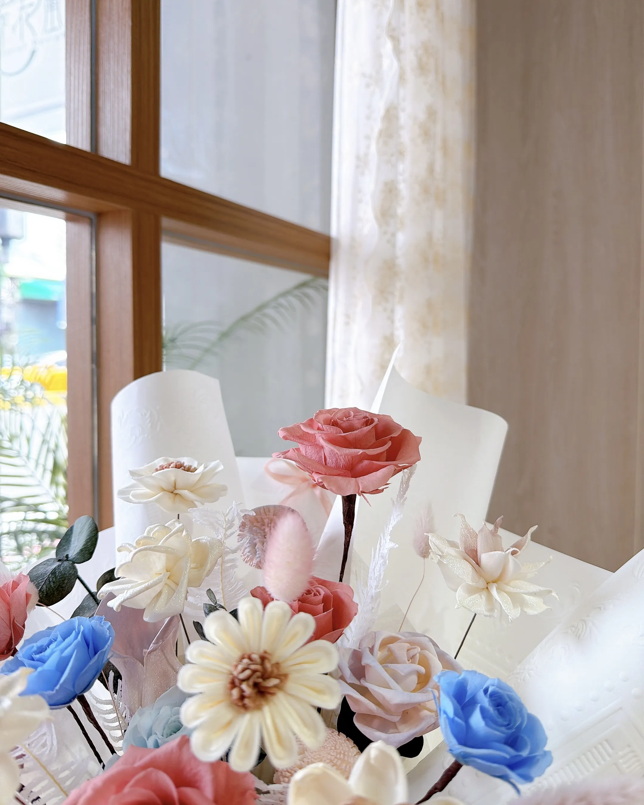 (現貨)永生花佐索拉花_大型花束